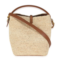 Naturel Brick Raffia Le 37 Bucket Bag