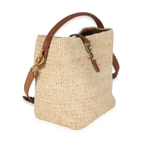 Naturel Brick Raffia Le 37 Bucket Bag