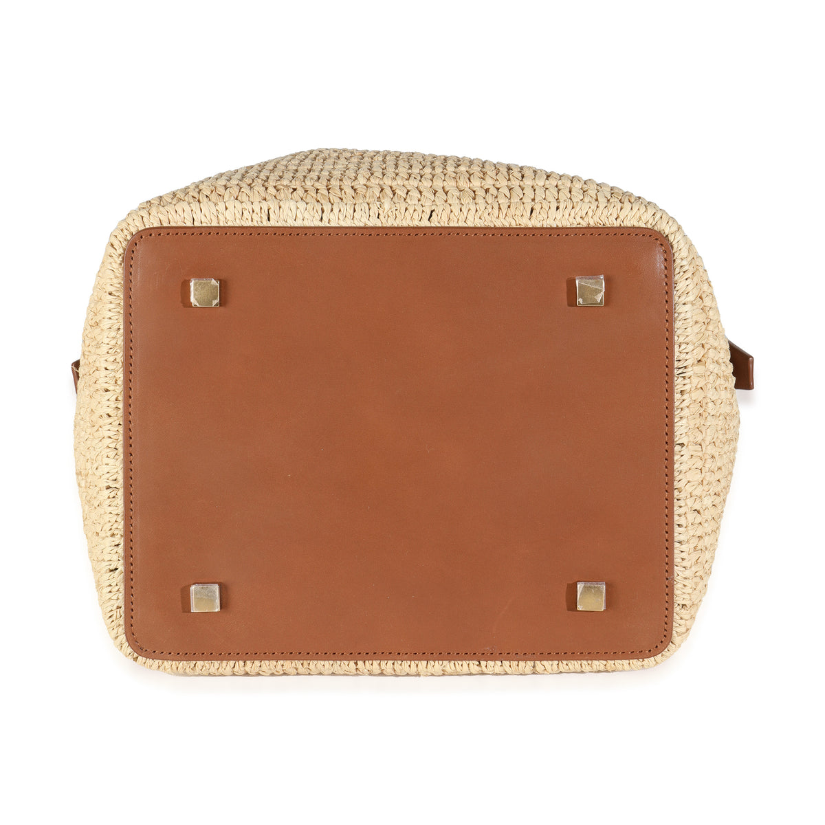 Naturel Brick Raffia Le 37 Bucket Bag