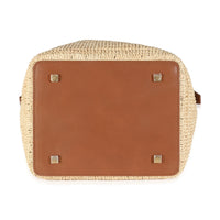 Naturel Brick Raffia Le 37 Bucket Bag