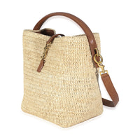 Naturel Brick Raffia Le 37 Bucket Bag