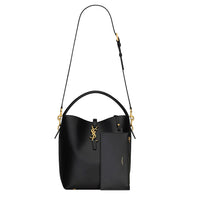 Black Smooth Calfskin Le 37 Bucket Bag