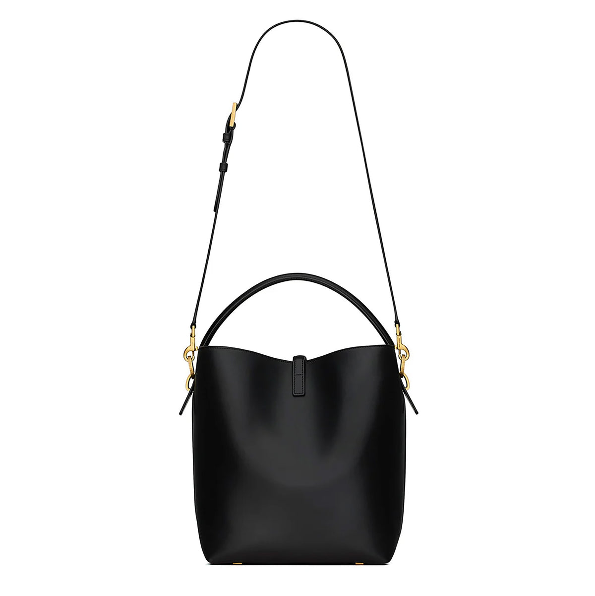 Black Smooth Calfskin Le 37 Bucket Bag