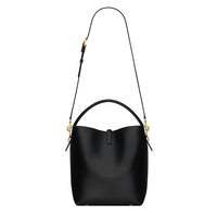 Black Smooth Calfskin Le 37 Bucket Bag