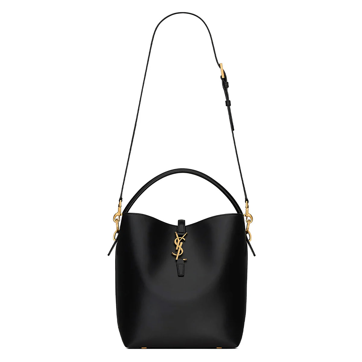Black Smooth Calfskin Le 37 Bucket Bag