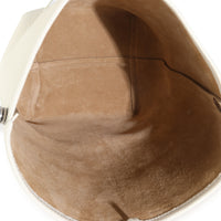 Ivory Grained Calfskin Medium NS Tote Hook Bag