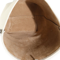 Ivory Grained Calfskin Medium NS Tote Hook Bag