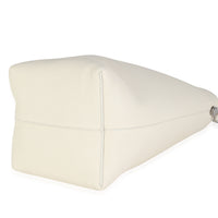 Ivory Grained Calfskin Medium NS Tote Hook Bag