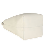 Ivory Grained Calfskin Medium NS Tote Hook Bag