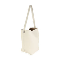 Ivory Grained Calfskin Medium NS Tote Hook Bag