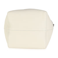 Ivory Grained Calfskin Medium NS Tote Hook Bag