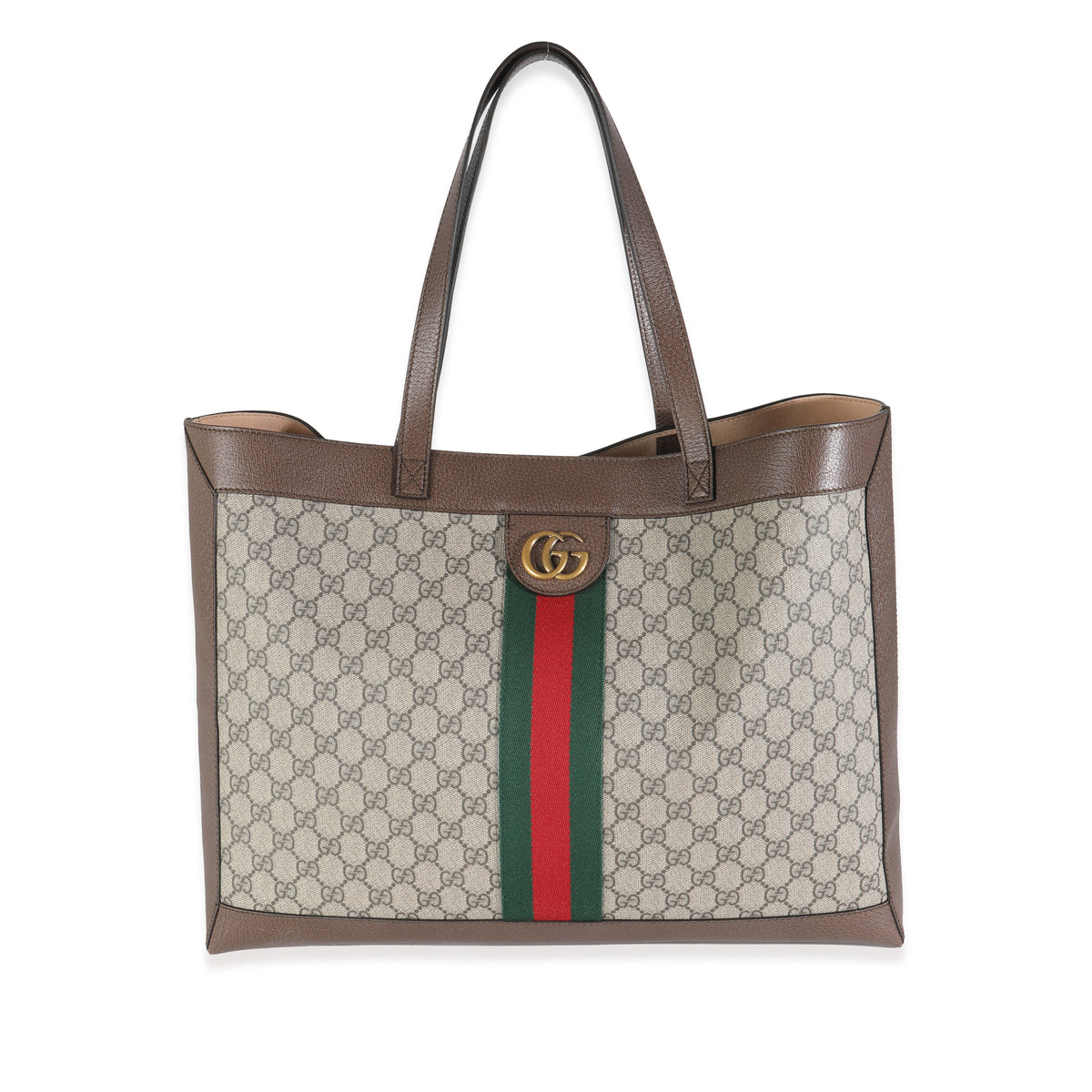 Beige GG Supreme Canvas Medium Ophidia Tote