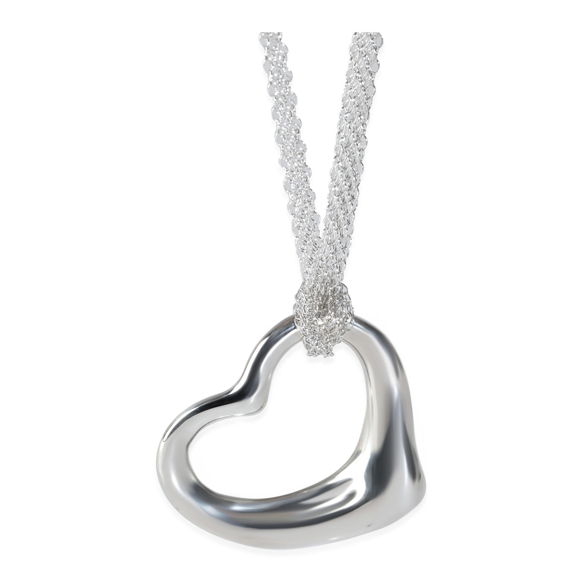 Elsa Peretti Open Heart Necklace in Sterling Silver