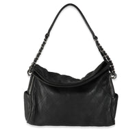Black Quilted Lambskin Ultimate Soft Hobo