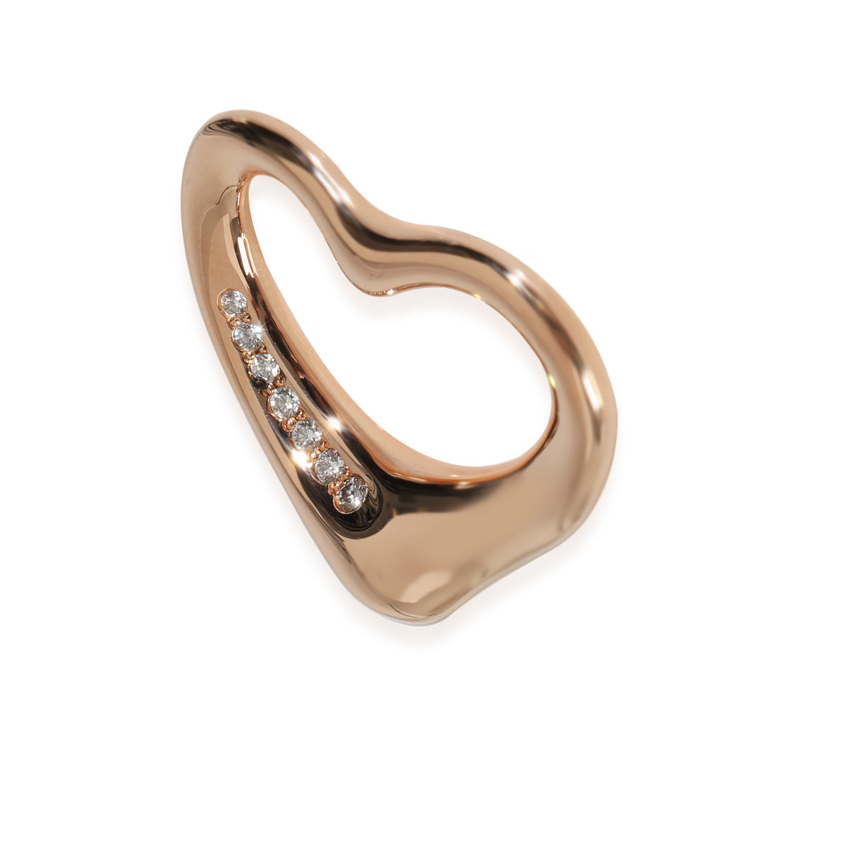 Elsa Peretti Pendant in 18k Rose Gold 0.1 CTW