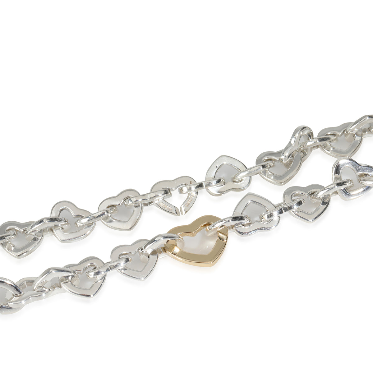 Necklace in 18k Yellow Gold/Sterling Silver