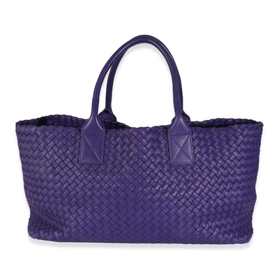 Purple Nappa Intrecciato Medium Cabat