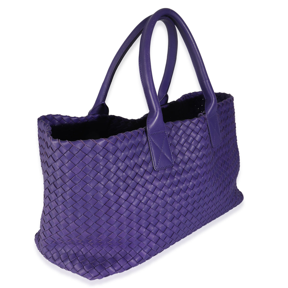 Purple Nappa Intrecciato Medium Cabat