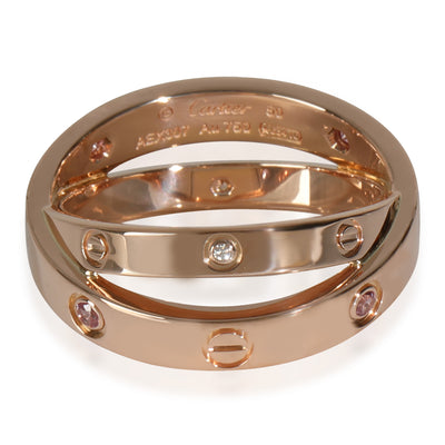Love Ring, Pink Sapphire, Diamonds (Rose Gold)