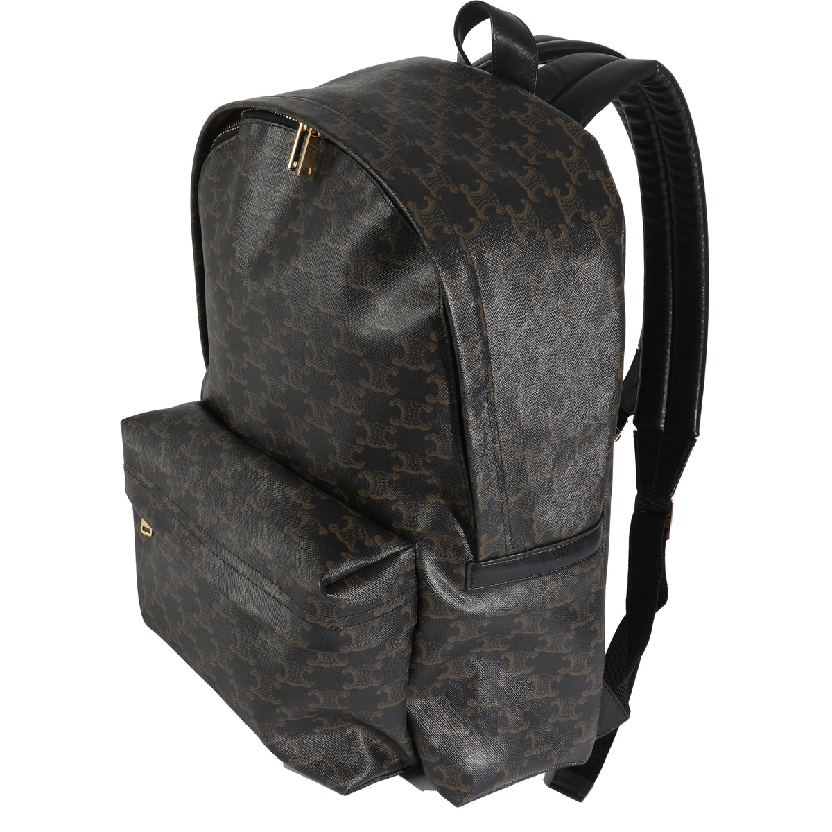 Brown Canvas Medium Triomphe Backpack