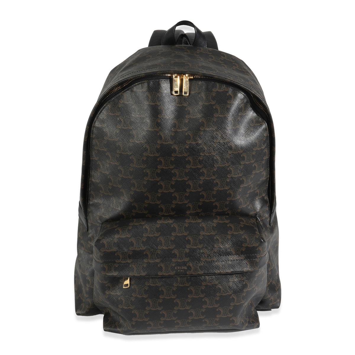 Brown Canvas Medium Triomphe Backpack