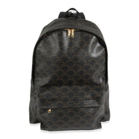 Brown Canvas Medium Triomphe Backpack