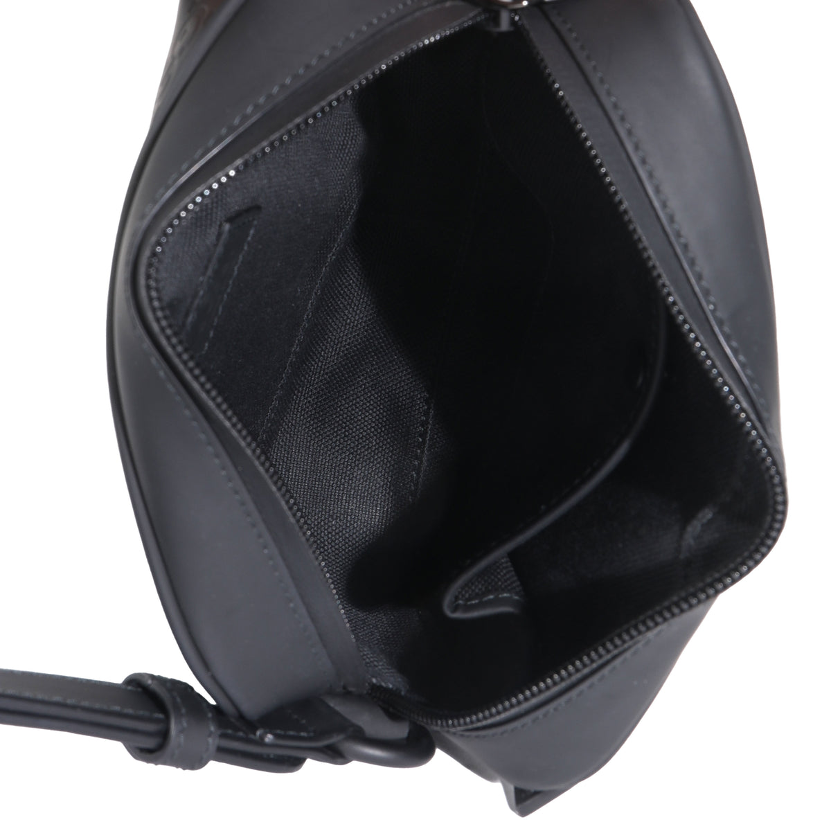 Grey GG Rubber Effect Mini Shoulder Bag