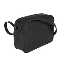 Grey GG Rubber Effect Mini Shoulder Bag
