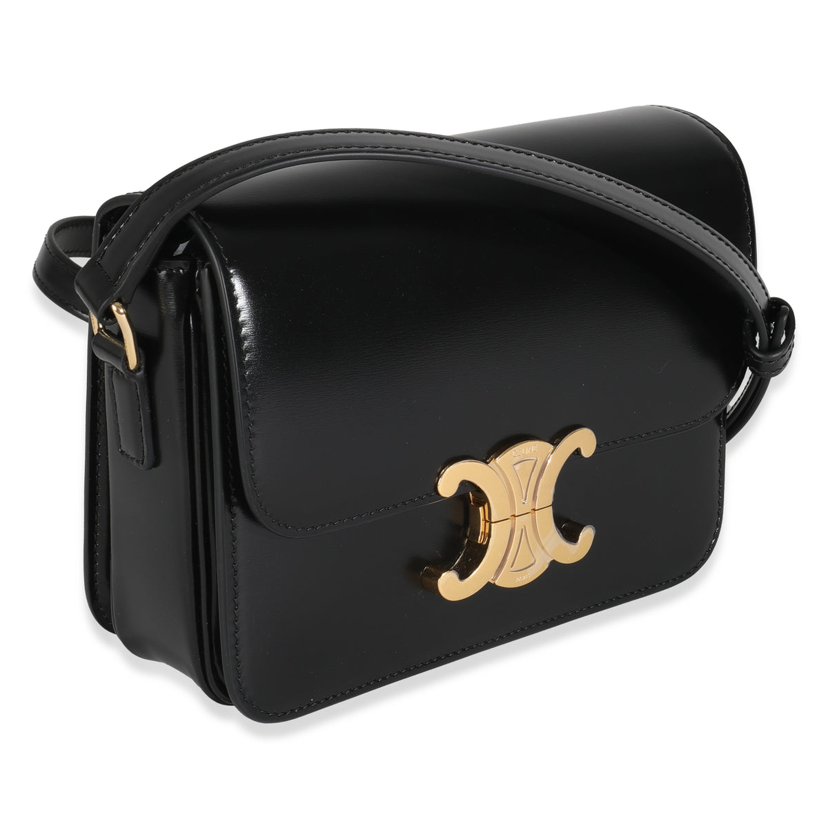 Black Shiny Calfskin Teen Triomphe
