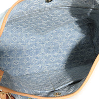 Sky Blue Monogram Denim Carryall PM