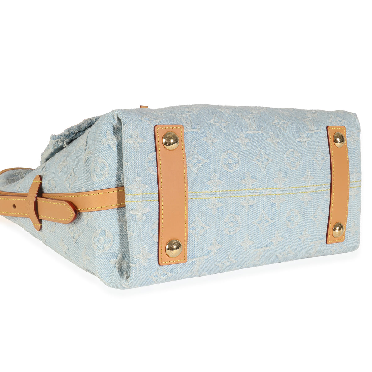 Sky Blue Monogram Denim Carryall PM