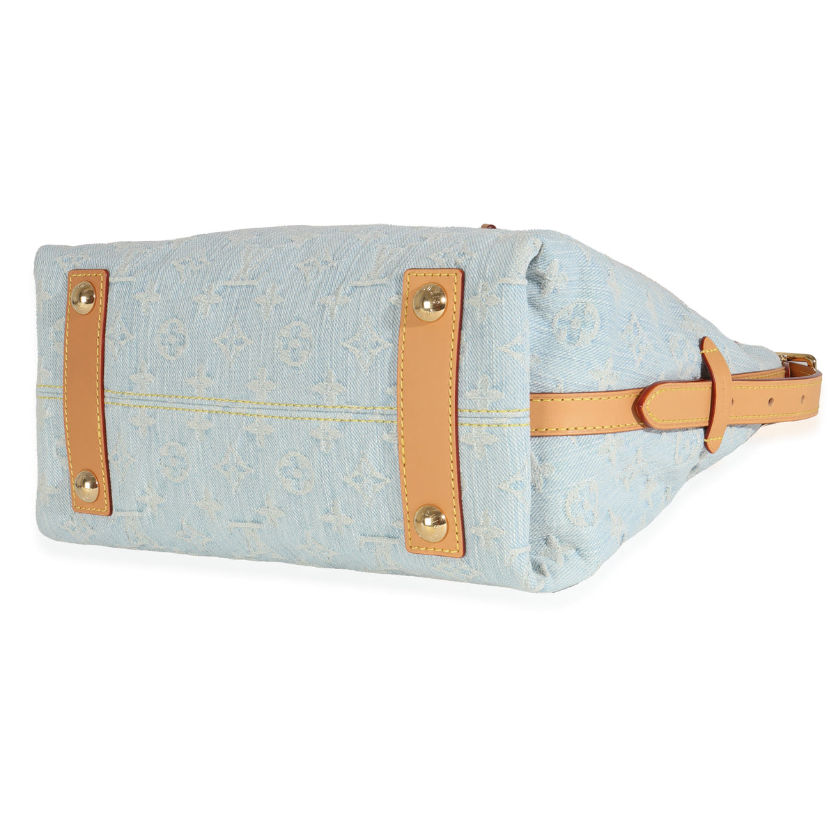 Sky Blue Monogram Denim Carryall PM