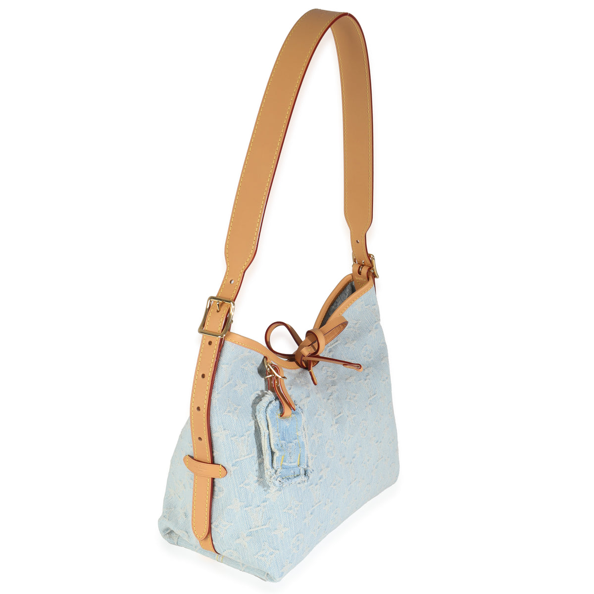 Sky Blue Monogram Denim Carryall PM