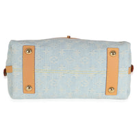 Sky Blue Monogram Denim Carryall PM