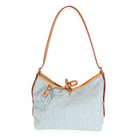 Sky Blue Monogram Denim Carryall PM