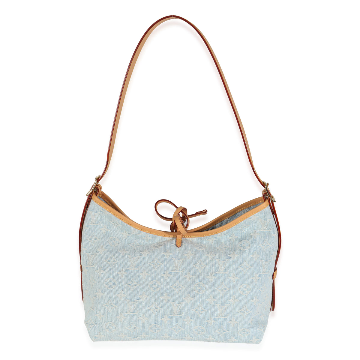 Sky Blue Monogram Denim Carryall PM