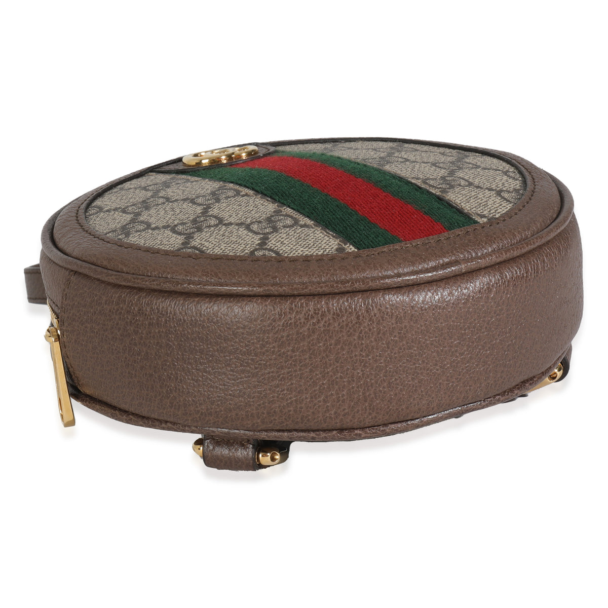 Beige GG Supreme Canvas Ophidia Round Backpack