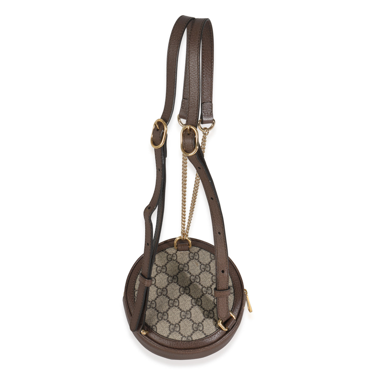 Beige GG Supreme Canvas Ophidia Round Backpack