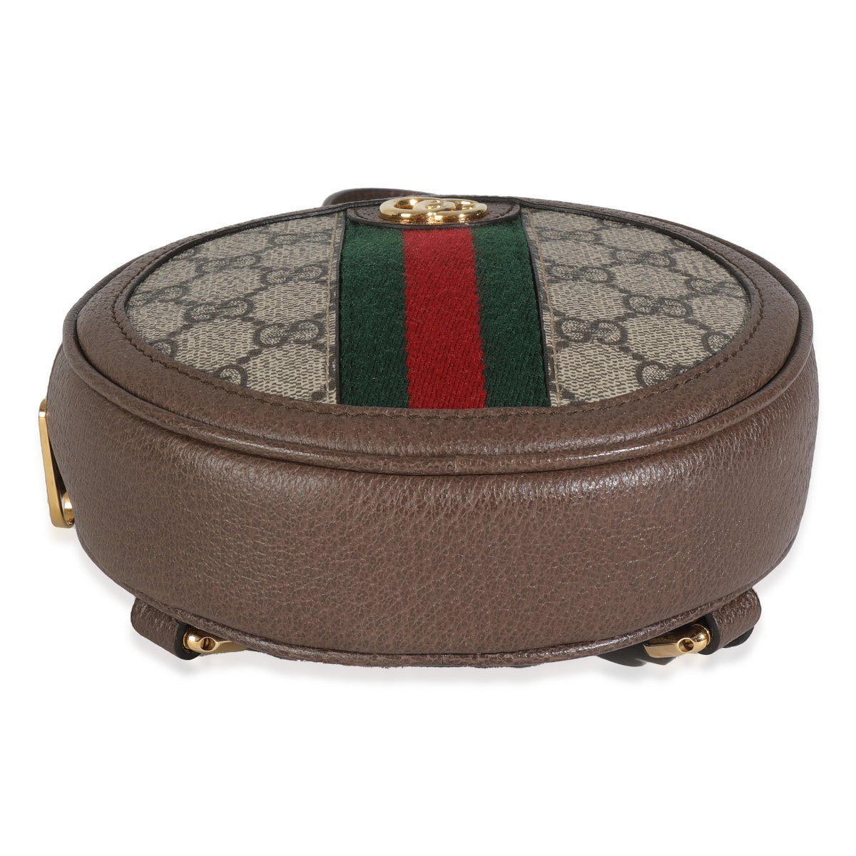 Beige GG Supreme Canvas Ophidia Round Backpack