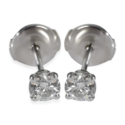 1895 Diamond Solitaire Earring, .46 Ctw. H VS1