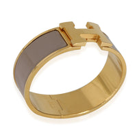 Hermes Clic Clac Bracelet In Marron Glacé, GM