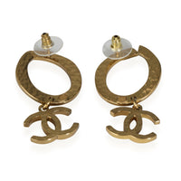 2022 Large CC Drop Earrings in Gold Plated