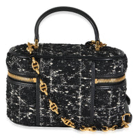 Black Gold Tweed Mini Caro Vanity