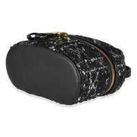 Black Gold Tweed Mini Caro Vanity