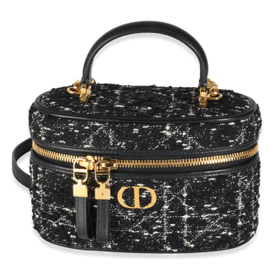 Black Gold Tweed Mini Caro Vanity