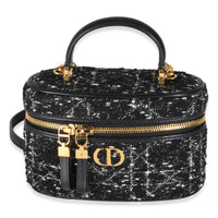 Black Gold Tweed Mini Caro Vanity