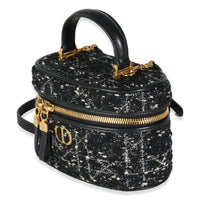 Black Gold Tweed Mini Caro Vanity