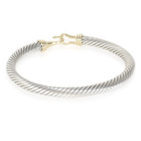 Cable Hook Bracelet in 14k Yellow Gold/Sterling Silver