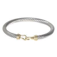 Cable Hook Bracelet in 14k Yellow Gold/Sterling Silver