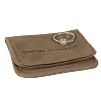 Sterling Silver Diamond Cable Collectible Ring